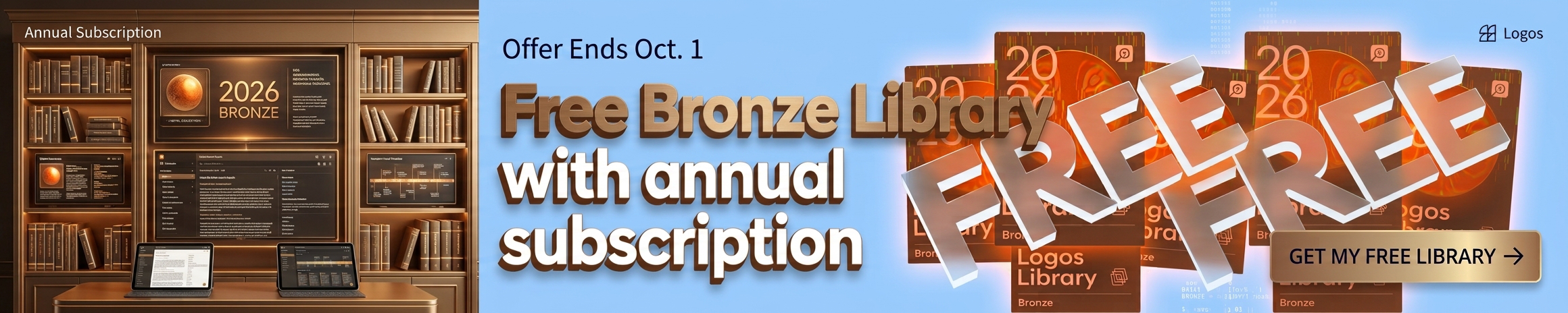 Free Bronze Library with an annual subscription