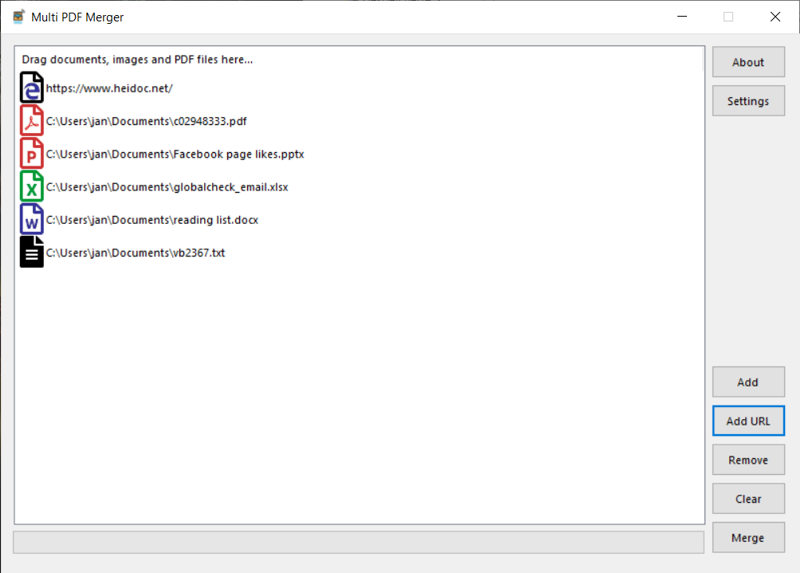 Multi PDF Merger 1.00